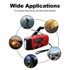 2026 New 2000mah Portable Emergency Radio Waterproof IPX4 Wireless Hand Crank Radio <b>LED</b> Flashlight ABS Survival Radio for Hiking - Product Image 6