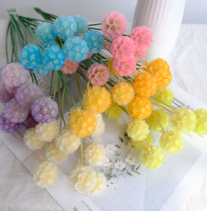 Un mazzo di fiori per la sposa a 10 stelo decorazione di fiori secchi a forma di foglia per decorazioni per feste in ufficio - Product Image 6