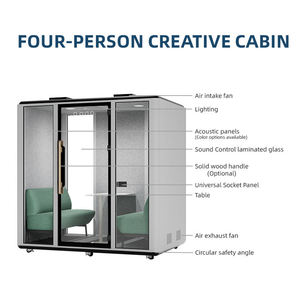 Glory Merge Promotion : Cabine de bureau portable, cabine téléphonique, espace de travail privé, modules de bureau modulaires et amovibles, installation facile - Product Image 2