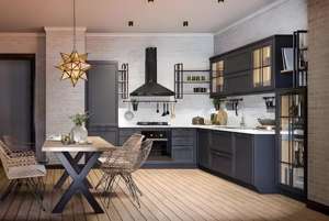 Prix bon marché de haute qualité sans poignée Design moderne armoire de cuisine en laque haute brillance avec îlot - Product Image 4