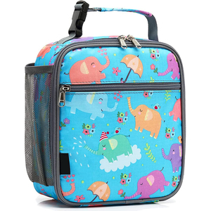 Fiambrera con aislamiento duradero <span class=keywords><strong>para</strong></span> niños, bolsa de almuerzo escolar con forro acolchado, mantiene la comida caliente y fría, resistente al agua durante mucho tiempo - Product Image 5