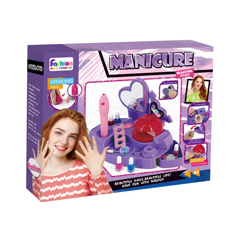 Set Makeup Anak-anak untuk Anak Perempuan Make Up Kit Mainan Anak Perempuan Berpura-pura Bermain Mainan Cat Kuku Mainan