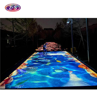 Jeu de saut d'équipement d'activité intérieur interactif direct d'usine avec projection au sol pour le divertissement et la publicité