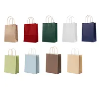 अनुकूलित छोटे आकार फैशन शॉपिंग बैग ब्राउन क्राफ्ट पेपर बैग के लिए बिक्री