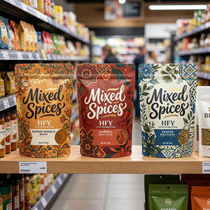 Bolsa con Cierre Hermético para Mezcla de Especias, Canela, Cúrcuma, Chile, Café <span class=keywords><strong>en</strong></span> <span class=keywords><strong>Polvo</strong></span>, Bolsa de Grado Alimenticio, Bolsa de Plástico Impresa Personalizada - Product Image 5