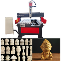 Máquina de Tallado CNC de 4 Ejes, Máquina de Grabado de Pilares Rotatorios 3D para Piedra y Mármol con Dispositivo Rotatorio para Metal y Madera