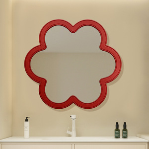 French cream wind double-layer rock seamless integrated basin <b>wall</b> mounted intelligent <b>mirror</b> cabinet bathroom cabinet - Product Image 6