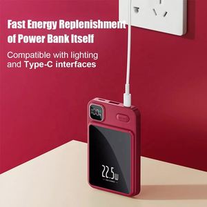 Nuevo Diseño de Última Generación, Batería Externa Inalámbrica de PVC de 10000 mAh, Cargador Rápido PD22.5W, Portátil, con Pantalla LED y Batería de Polímero de Litio - Product Image 3