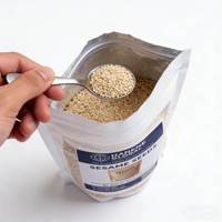 Graines de sésame blanches naturelles mélangées - Doublement nettoyées, teneur élevée en huile 45-50%, pour tahini et confiserie, stockage à sec, durée de conservation 1-2 ans