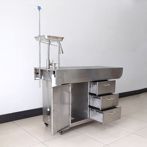 Table de traitement pour animaux de compagnie de grande capacité en acier inoxydable EURVET Vet Hospital Professional - Product Image 2