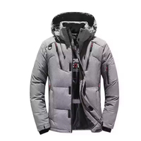 Veste chaude pour homme de haute qualité, printemps et hiver, couleur claire, en duvet de canard, coupe-vent, veste décontractée, doudoune