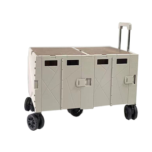 Bafuluo 140L Pique-nique Utilisé Léger Panier D'épicerie Portable Pliant En Plastique <span class=keywords><strong>Chariot</strong></span> Panier D'épicerie pour Camping - Product Image 5