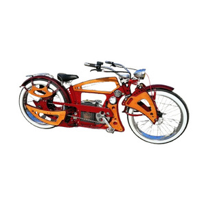 <span class=keywords><strong>Vélo</strong></span> <span class=keywords><strong>électrique</strong></span> rétro modifié à la main, <span class=keywords><strong>vélo</strong></span> de montagne élégant et décontracté pour les trajets quotidiens, avec moteur sans balais au lithium 36V, 3 vitesses - Product Image 5