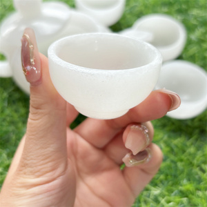 Hot Selling Crystal Natural Healing <strong>Stone</strong> Carvings White <strong>Jade</strong> Tea Set for Home Decoration - Product Image 4