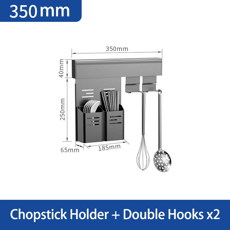 Soporte para palillos de 350 mm + ganchos dobles x2