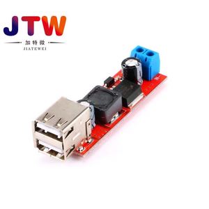 JTW ชุดแปลงไฟรถยนต์แบบ Dual USB Output 12-36V เป็น 5V DC-DC 3A พร้อมโมดูล Step Down - Product Image 1