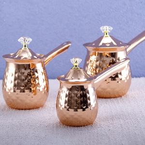 Cafetera Turca Cezve de 400 ml, Cafetera Turca, Cafetera <span class=keywords><strong>Moka</strong></span>, Cobre Hecho a Mano, Accesorio de Regalo de Calidad, Herramienta de Cocina y <span class=keywords><strong>Cafetería</strong></span> - Product Image 3