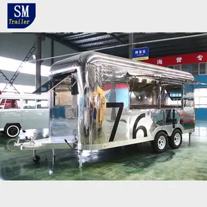 Carro de comida móvil, remolque airstream de comida rápida, superventas de China