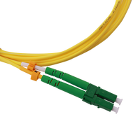 Cordon de brassage fibre optique Simplex monomode HI LINK à vente directe 0.9/2.0/3.0mm E2000 APC-LC APC Duplex PVC/LSZH pour FTTH, 4G, WiFi, 5G