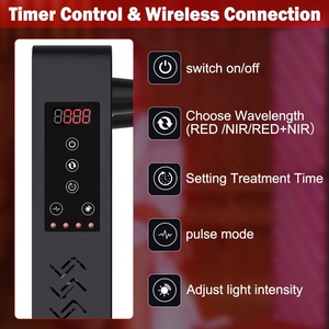 OEM ODM logo pribadi 600w, perangkat terapi cahaya sauna inframerah denyut nadi, panel terapi intensitas cahaya merah untuk setengah tubuh - Product Image 5