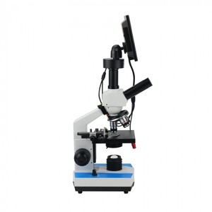 Pantalla LCD de 7 pulgadas, funda de aluminio, XSP-116D de píxeles de 5MP, microscopio <span class=keywords><strong>Digital</strong></span> de sangre de 400X para microcuerpos subacuáticos, rearca de estudiantes - Product Image 5
