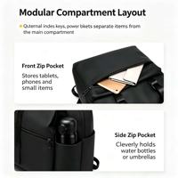 Sac à dos unisexe personnalisable avec logo, en tissu Oxford, conforme aux normes de transport en cabine, imperméable et antivol pour ordinateur portable