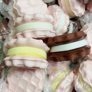 Wet Soft Hand Feel Sticky Simulation Waffle <b>Biscuit</b> Slow Rebound PU <b>Gift</b> Decompression Model Props Drop Shipping - Product Image 3