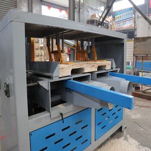 Notcher de palé de madera de doble cabeza resistente SMW para largueros - Product Image 1