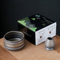 Kit d'outils de matcha japonais de haute qualité pour la cérémonie du thé, bol en céramique personnalisé, coffret cadeau whisky pour matcha de qualité cérémoniale