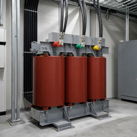 Transformateur de puissance triphasé à bobinage ouvert de type sec 1000 kVA SGB12 10 kV 400 V, transformateur abaisseur de tension IEC60076 à faible bruit