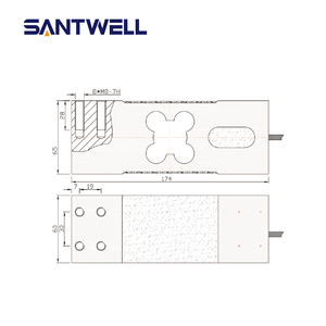 A808 इलेक्ट्रॉनिक प्लेटफॉर्म स्केल 500 किलोग्राम क्षमता एकल बिंदु भार सेल और बल सेंसर के लिए - Product Image 5