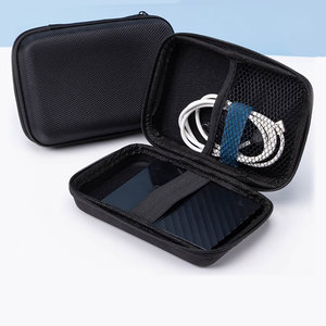 Laudtec Logo personnalisé Eva Case Chargeur pour écouteurs Carry Cable Organizer Antichoc Travel Portable Hard Shell Storage Pouch Yxj22 - Product Image 1