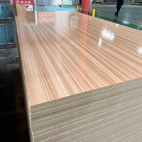 Panneau MDF mélaminé moderne de qualité supérieure CHANGDA, 15-18 mm, E1, sans formaldéhyde, pour usage intérieur, résistant à l'humidité, modèle MDF par sublimation