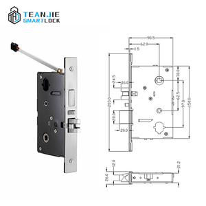 Chất lượng cao tùy chỉnh ttlock app điều khiển từ xa thông minh khóa cửa Wifi không dây kỹ thuật số RFID thẻ căn hộ mật khẩu khóa - Product Image 6