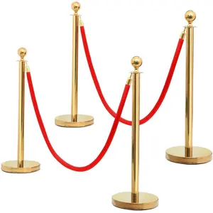 Queue Barrier Retract Wholesale Hotel Stainless Steel Railing Stand Stanchion Retractable Queue Barrier