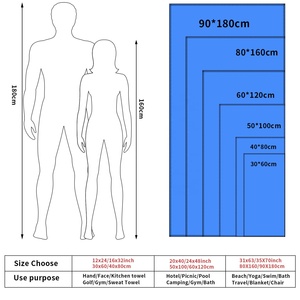 Asciugamani da Spiaggia per Bambini in Microfibra, Asciugatura Rapida, Senza Sabbia, con Motivi Tropicali Cartoon, Portatili, per Nuoto - Product Image 3