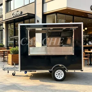 Australia Popular Street Barbecue Hamburger Fast Food Cart Fruit Juice Coffee Ice Cream <b>Freezer</b> Mobile Food Trailer - Product Image 1