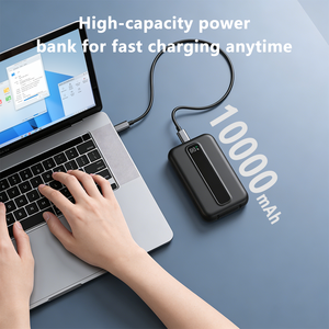 Banco de Energía OEM de 10000 mAh con Carga Rápida PD de 20 W, Cable Tipo C y Lightning Integrado, Banco de Energía para Teléfono - Product Image 4