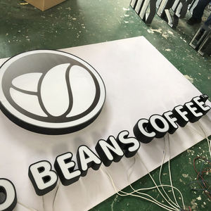 3D наружные акриловые вывески с 3d буквами, логотип для кафе, используемые наружные светодиодные вывески для магазина - Product Image 6