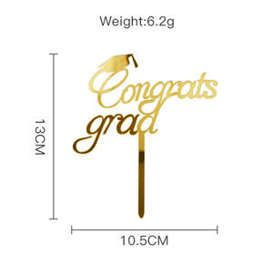 Adornos Acrílicos <span class=keywords><strong>para</strong></span> Pastel de Graduación, Decoración <span class=keywords><strong>para</strong></span> <span class=keywords><strong>Pasteles</strong></span> de Fiesta de Graduación, Adorno de Felicitación <span class=keywords><strong>para</strong></span> Pastel - Product Image 4