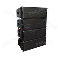 PAKLAM Double enceinte Line Array audio 10 pouces, caisson de basses vide personnalisé pour salles scolaires, audio vidéo et éclairage professionnels