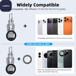 Trípode de Aluminio Plegable para Teléfono, Soporte de Escritorio de 3 Patas, Gancho de Mosquetón, Agarre Portátil para Vlog y Selfies, Compatible con 16, 15 y 14 - Product Image 5