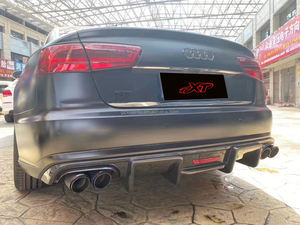 Aileron arrière en fibre de carbone de style KB avec lumière LED pour <span class=keywords><strong>Audi</strong></span> <span class=keywords><strong>A6</strong></span> C7.5, diffuseur de pare-chocs arrière, kit carrosserie 2016-18 - Product Image 5