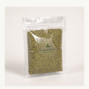 Sacchetto in Plastica PE Personalizzato, Spesso e Trasparente, con Fondo Piatto e Chiusura a Zip Richiudibile per Frutta Secca, Snack e Confezionamento Alimentare - Product Image 4