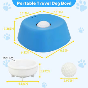 Gamelle interactive pour chien en plastique à alimentation lente, favorisant la santé dentaire, portable pour l'intérieur, tapis de léchage manuel - Product Image 4