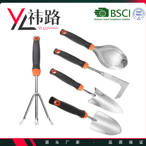 Garden Cultivator Tool Aluminum Alloy 3 Prong With Black Orange Handle For Soil Aeration And Weeding - Product Image 5