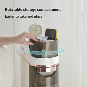 Meuble de rangement étroit pour salle de bain, étagère à roulettes peu encombrante, tiroir en plastique, étagère de rangement multi-niveaux pour articles divers - Product Image 4