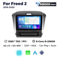MEKEDE MS sans fil QLED 2K écran tactile lecteur audio système de navigation GPS 2 din pour Honda Freed 2 2016-2020 360 caméra de voiture
