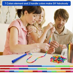 Bán buôn dài xử lý đính cườm jump rope phân đoạn jump rope cho Cardio phòng tập thể dục tập thể dục người lớn trẻ em trẻ em bỏ qua - Product Image 3