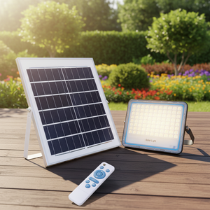 Lámpara Solar LED para Exteriores <span class=keywords><strong>BEWAY</strong></span> de Aluminio, 60, 100, 150, 200 Vatios, Batería LiFePO4, Impermeable IP65 - Product Image 1